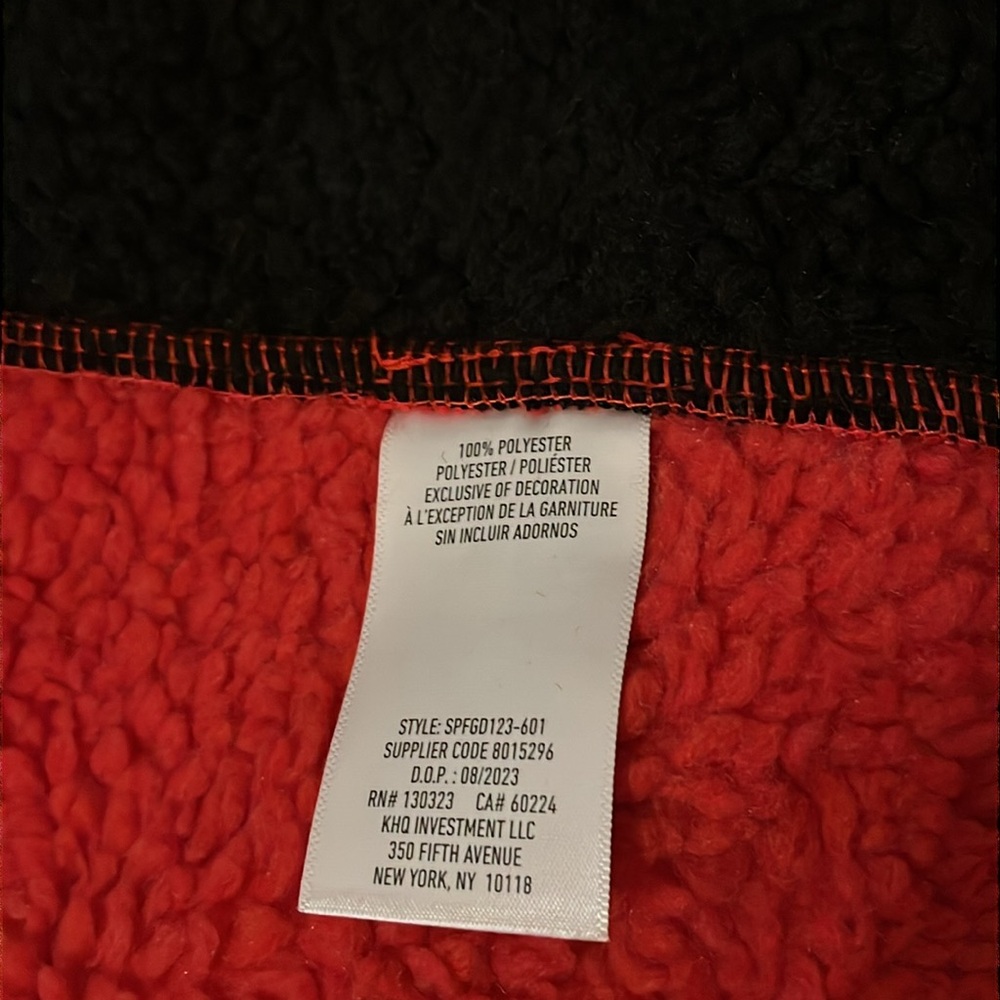 M SPYDER JACKET men's full zip pockets thick warm red black knit fleece NWT $169 - Picture 8 of 10
